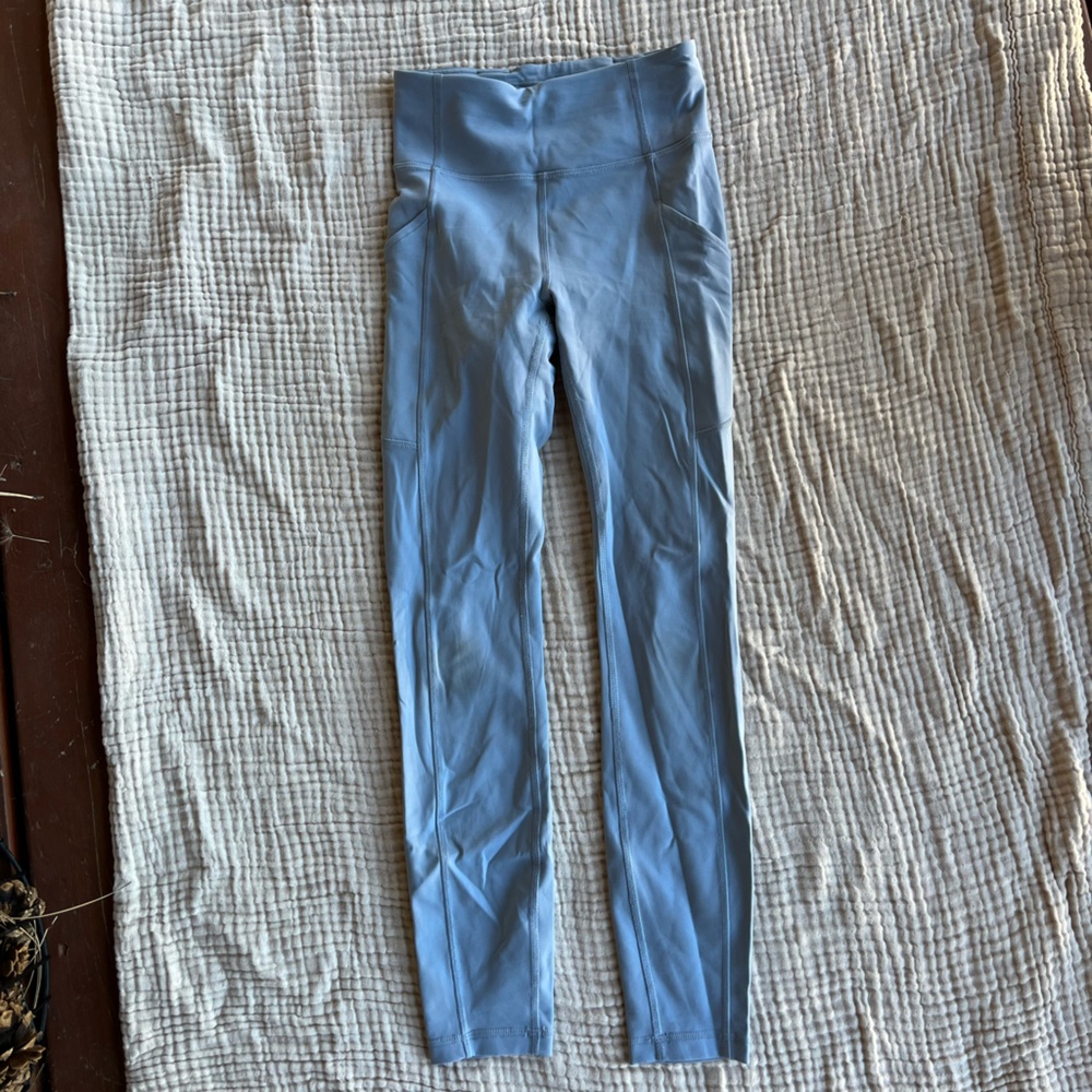 Lululemon light blue yoga pants